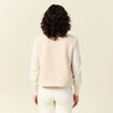 Gilet sans manches r&eacute;versible creme femme