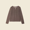 T-shirt manches longues couleur or femme