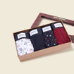 Lot de 4 boxers no&euml;l bleu marine homme