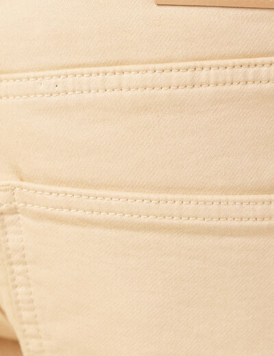 Bermuda droit 5 poches beige homme