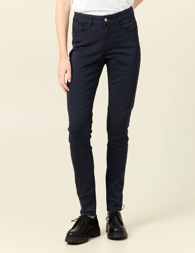 Pantalon Audrey - skinny push up bleu marine femme