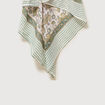 Foulard en coton vert pastel femme