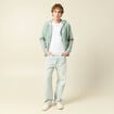 Sweat sans manches effet polaire vert pastel homme