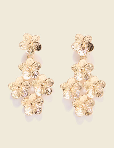 Boucles d'oreilles couleur or femme