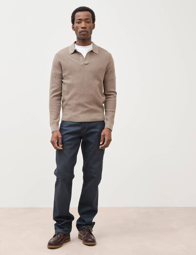 Jeans regular used denim gris homme
