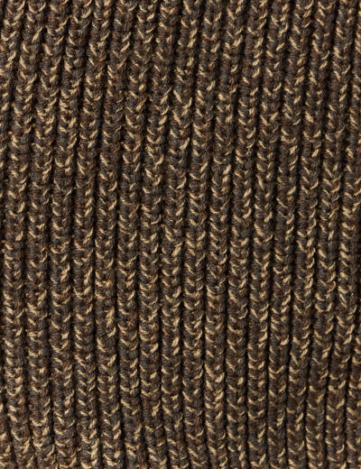 Gilet manches longues marron homme