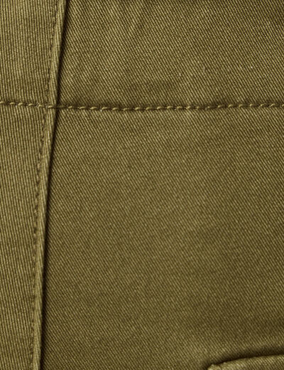 Pantalon cargo poches côtés vert kaki homme