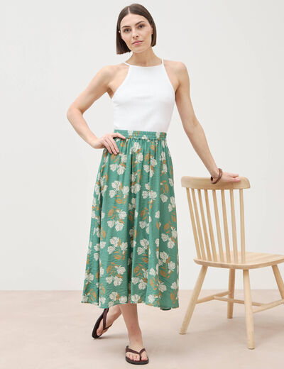 Jupe vert &eacute;meraude femme