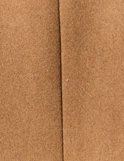 Manteau ajusté boutonné marron homme