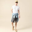 Short gris homme
