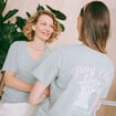 T-shirt manches courtes vert pastel femme