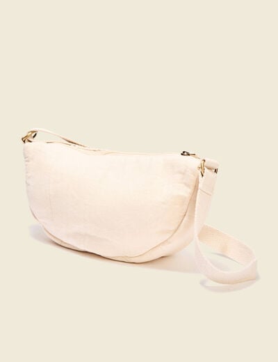 Sac banane devant crochet sable femme