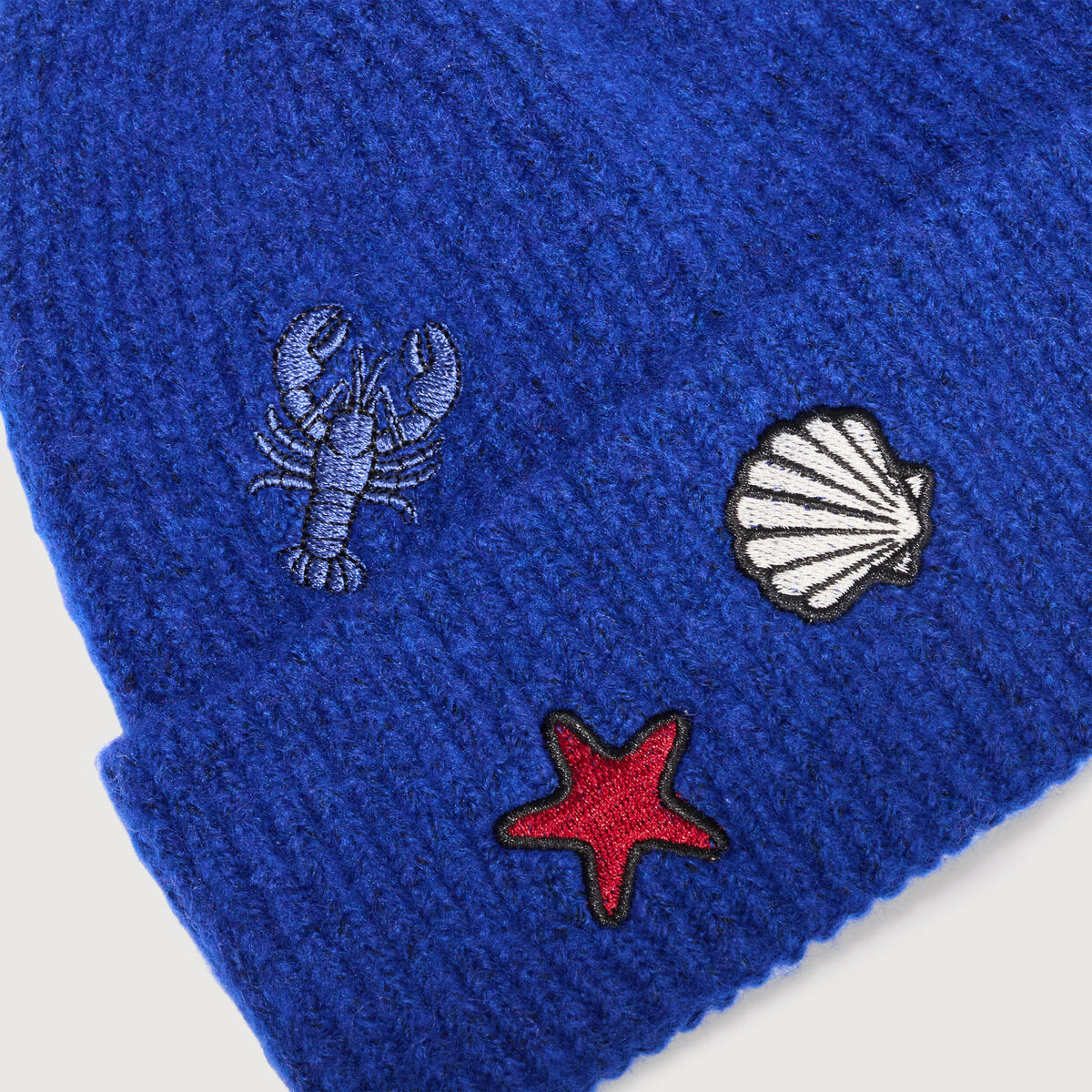 Bonnet bleu electrique femme