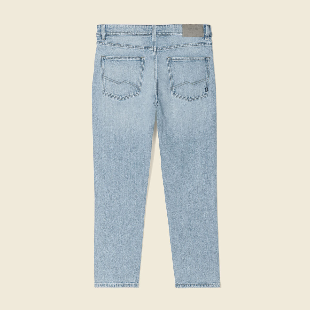 Jeans slim 5 poches denim bleach homme