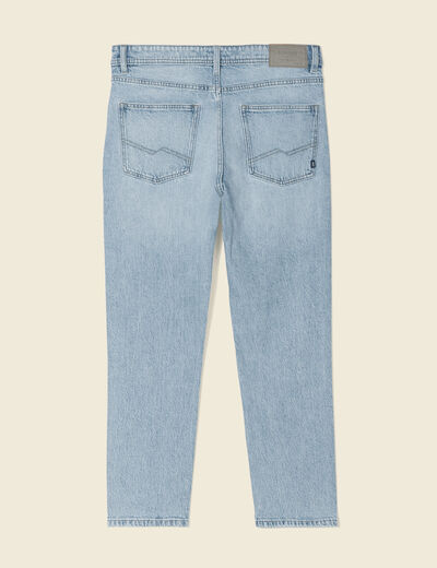 Jeans slim 5 poches denim bleach homme