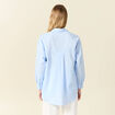 Chemise manches longues bleu ciel femme