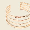 Bracelet jonc martelé couleur or femme