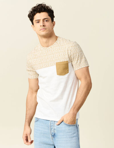 T-shirt manches courtes camel homme