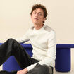 Pull fin col rond manches longues ecru homme