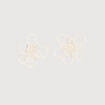 Boucles d'oreilles ecru femme