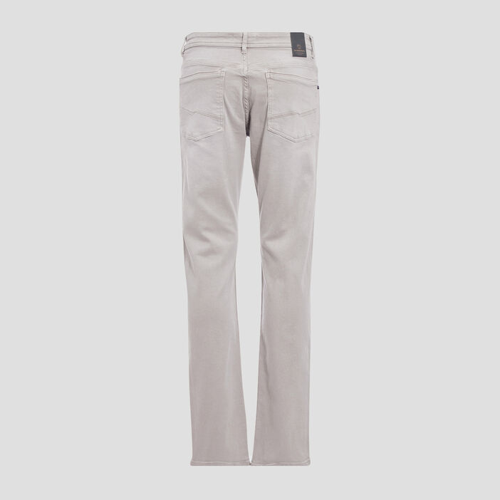 Jeans straight 5 poches vert kaki homme