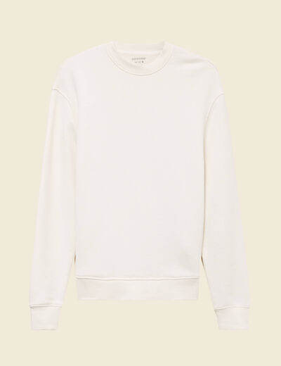 Sweat manches longues ecru homme