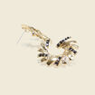 Boucles d'oreilles clous noir femme