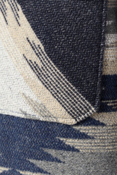 Veste surchemise droite bleu marine homme