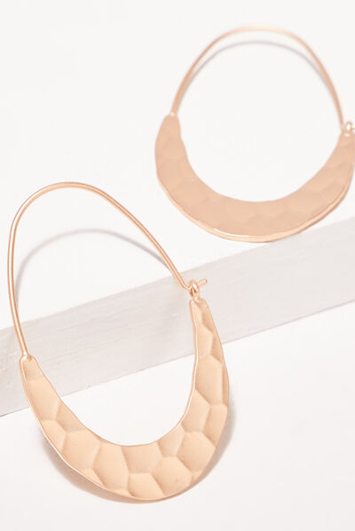 Boucles d'oreilles créoles couleur or femme