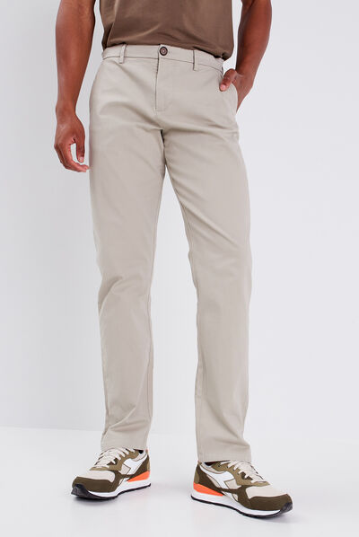 Pantalon straigth Instinct chino beige homme