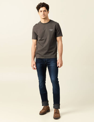 T-shirt manches courtes vert kaki homme