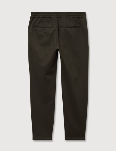 Pantalon droit longueur 32 vert kaki homme