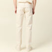 Jeans regular 5 poches denim beige homme