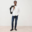 Jeans slim 5 poches longueur 32 denim brut homme