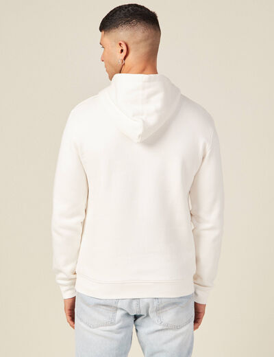 Sweat manches longues ecru homme