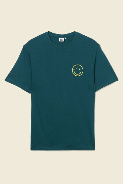 T-shirt SmileyWorld bleu marine homme