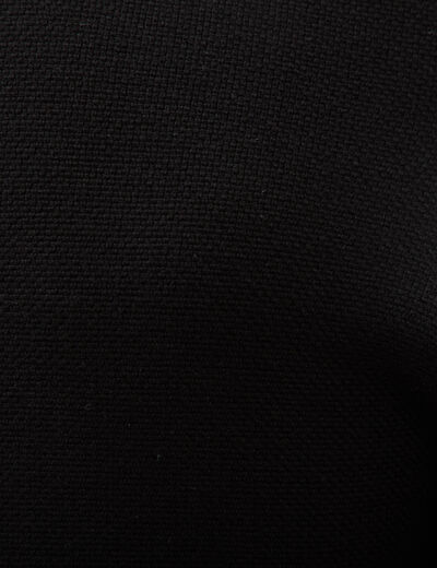 Pull manches longues col rond noir homme