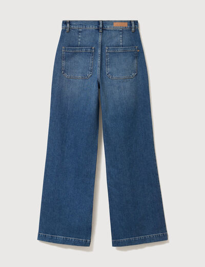 Jeans bootcut taille haute denim stone femme