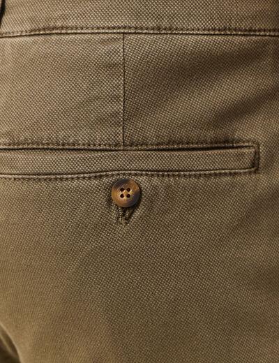 Pantalon chino straight camel homme