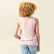 Blouse sans manches rose clair femme