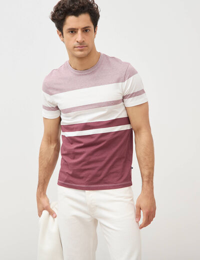 T-shirt manches courtes vieux rose homme