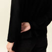 Gilet manches longues noir femme
