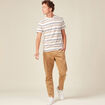 T-shirt manches courtes marron homme