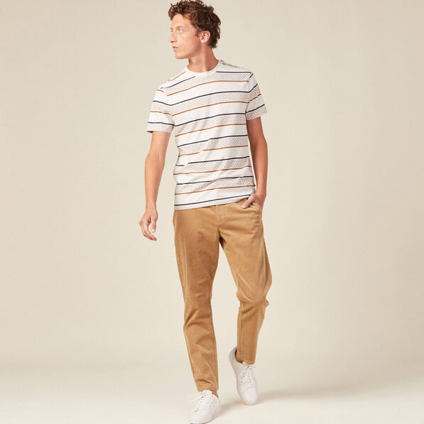 T-shirt manches courtes marron homme
