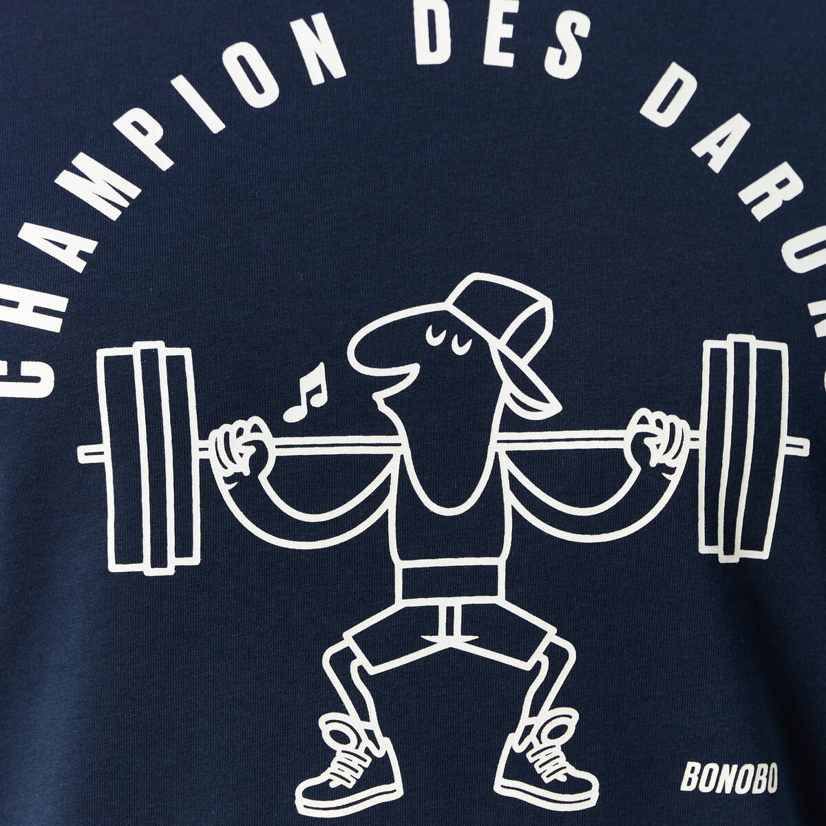 T-shirt manches courtes bleu marine homme