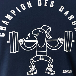 T-shirt manches courtes bleu marine homme