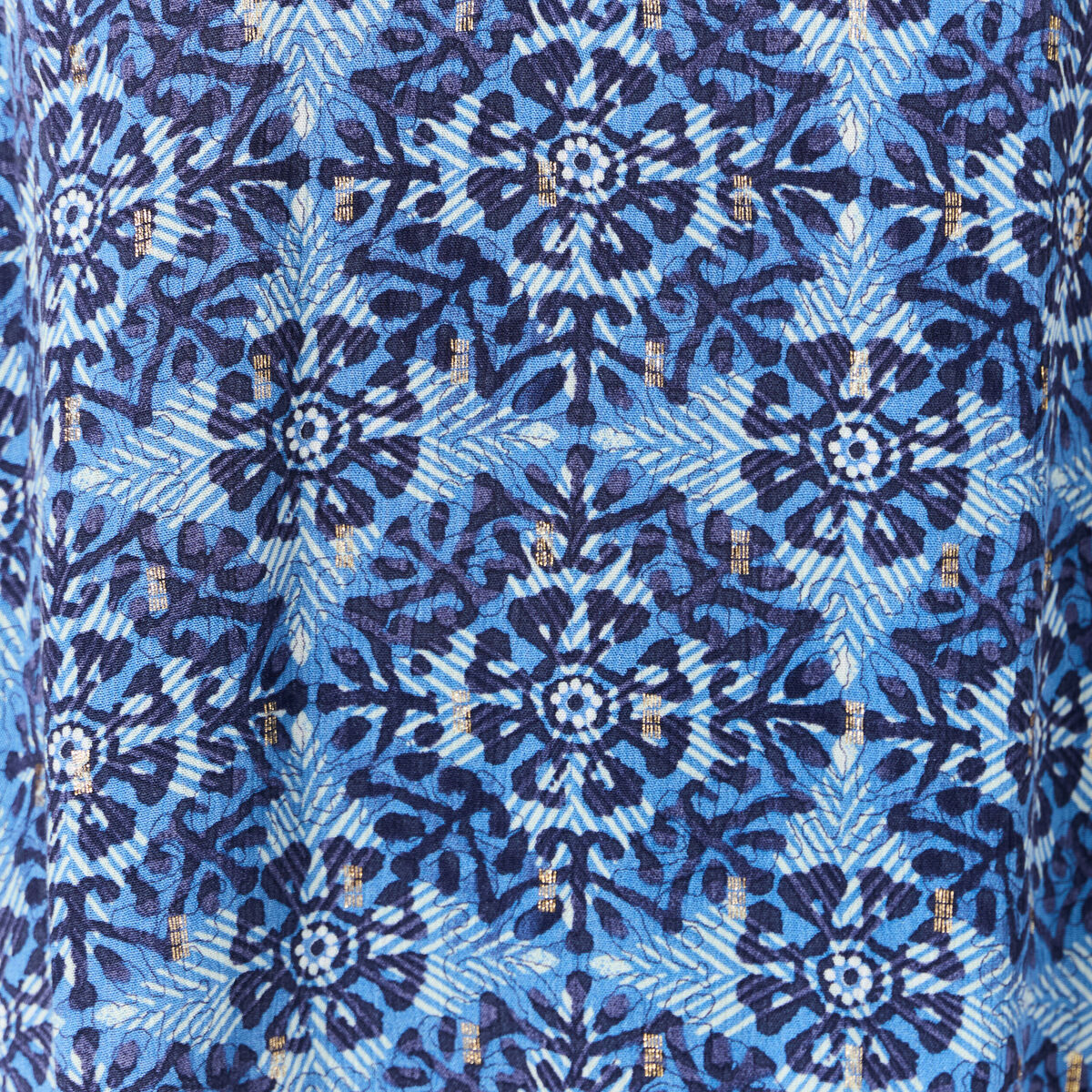 Caraco bretelles fines bleu femme