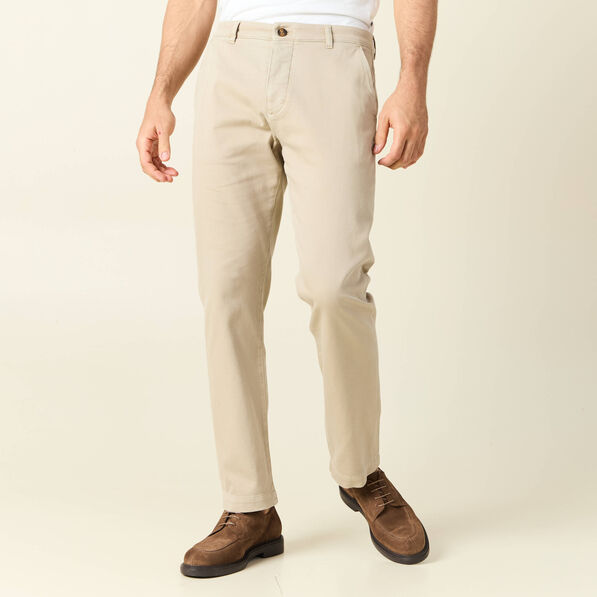 Pantalon chino straight gris homme