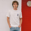 T-shirt en coton ecru homme
