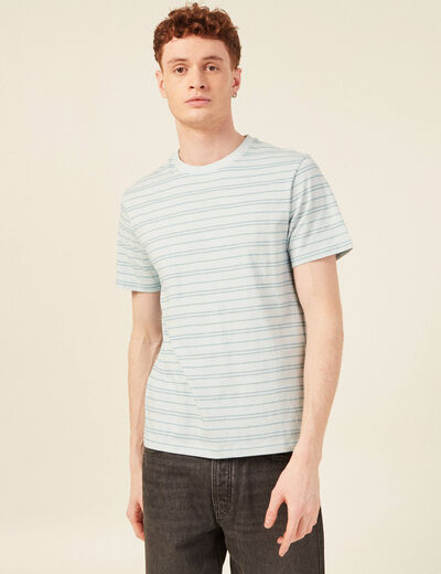 T-shirt éco-responsable bleu ciel homme